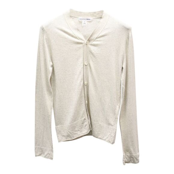 Comme des Garçons Button Front Cardigan in Grey Cotton